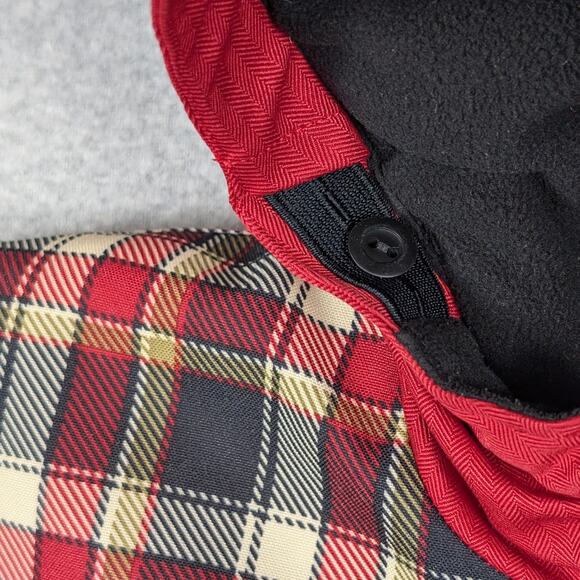 Obermeyer Kids Ski Jacket Size 3 Hooded Insulated Reflective Red Black Plaid - Picture 4 of 13